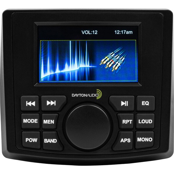 Main product image for Dayton Audio MH450 Waterproof 4-Channel Marine Stereo Receiver with Bluetooth and Video Input 50W310-290